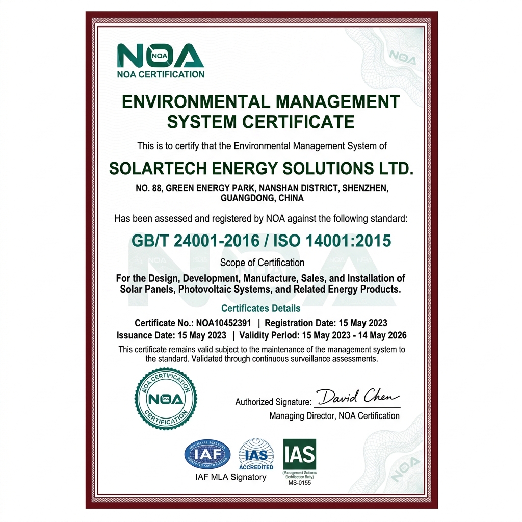 Chứng nhận ISO 14001:2015